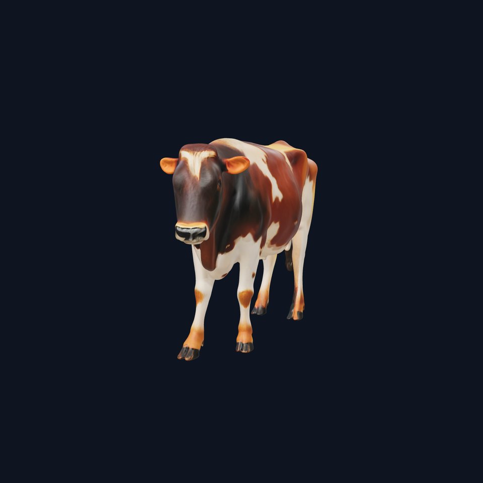 Realistic Cow Model Pack